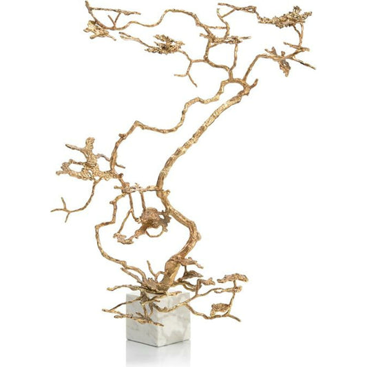 Bonsai in Gold by John-Richard in gold, white. Made from unique in a transitional style.