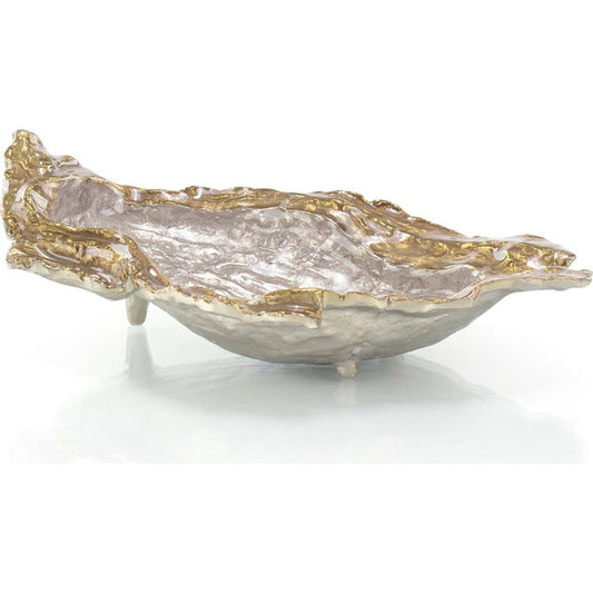 001 SR-865728 | Primary Silo | Oyster Bowl by John-Richard in gold, silver. Made from unique in a eclectic & global style.