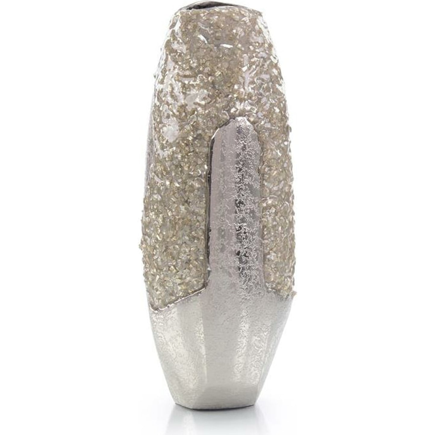001 SR-864371 | Primary Silo | Irregular Outcroppings Vase II by John-Richard in natural. Made from glass in a modern style.