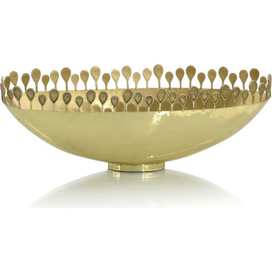 Crown Bowl I by John-Richard in brass. Made from brass in a eclectic & global style.