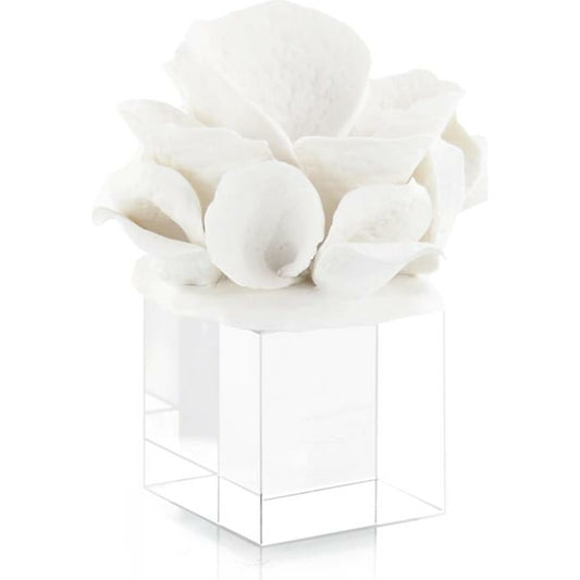 001 SR-863348 | Primary Silo | Ceramic Coral Reef Sculpture II by John-Richard in white. Made from ceramic in a coastal style.