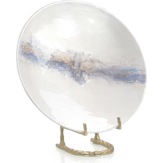 Azure Charger by John-Richard in cream, white. Made from unique in a transitional style.