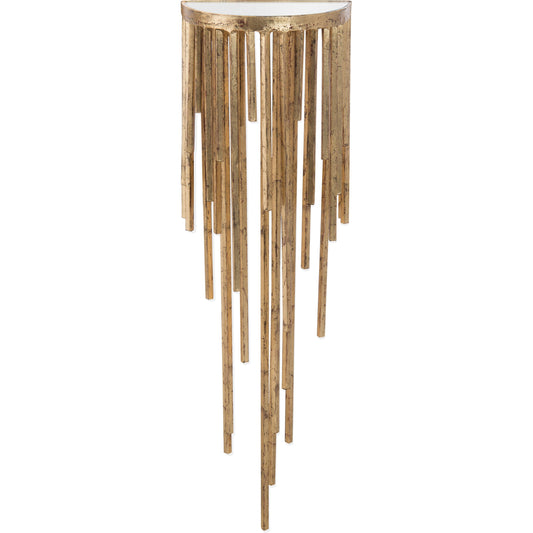 Staggered Gold Wall Sconce by John-Richard in gold, mirror. Made from iron, mirror in a eclectic & global style.