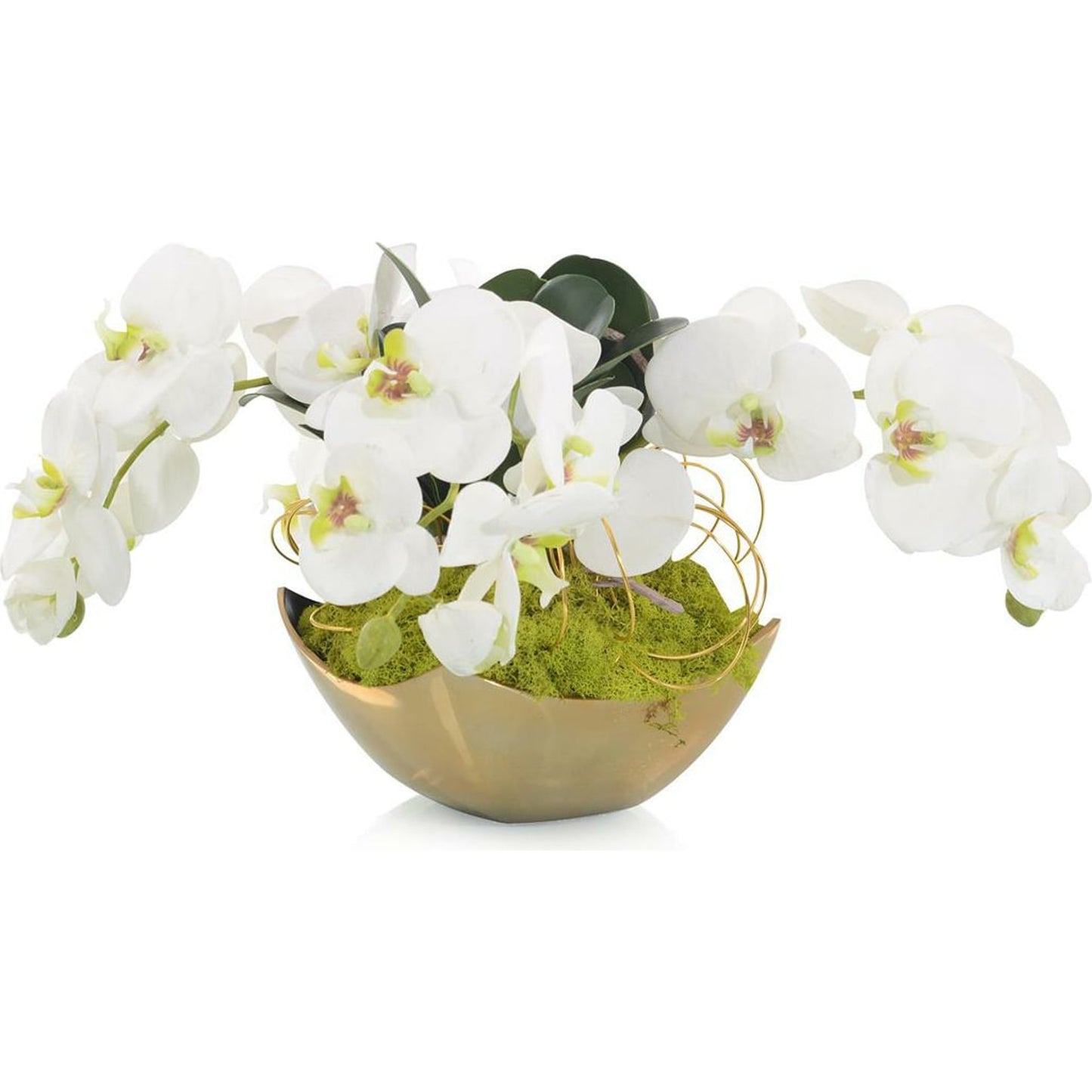 001 SR-884534 | Primary Silo | Fallen Orchids by John-Richard in gold, white. Made from metal in a transitional style.