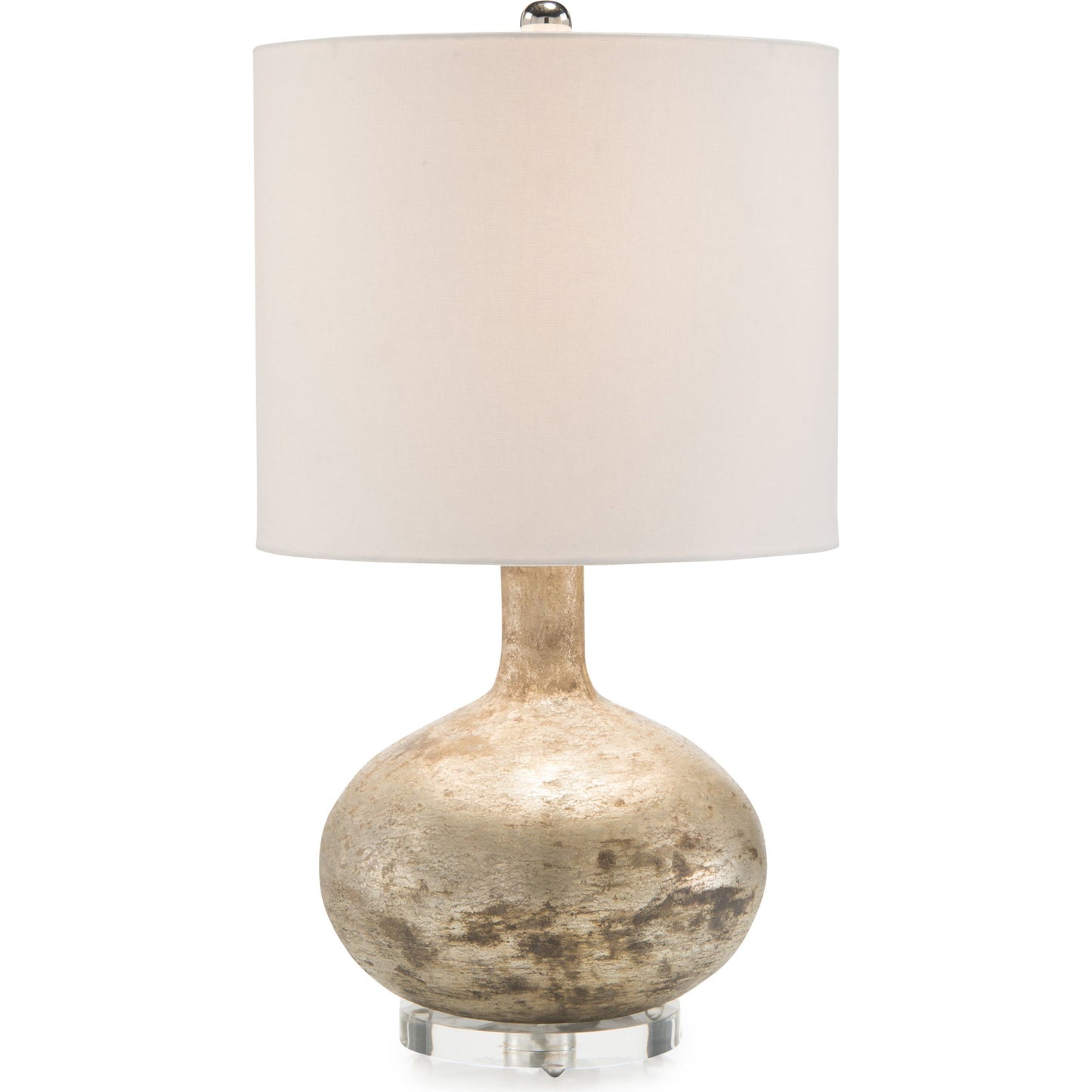 001 SR-771773 | Additional Silo | Glass Textured Table Lamp by John-Richard in silver, clear. Made from glass, acrylic in a eclectic & global style.