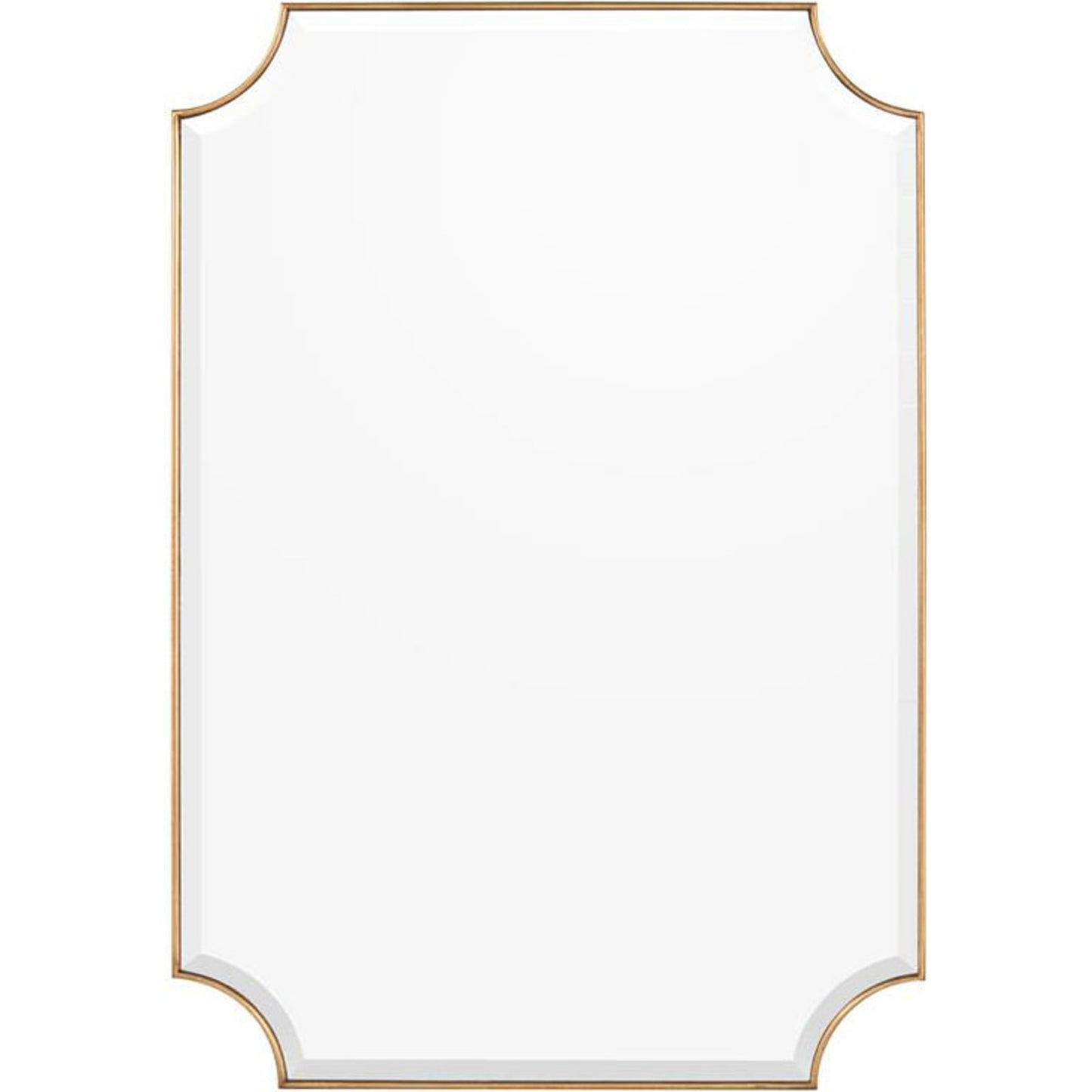 001 SR-865783 | Additional Silo | Sorrento Mirror by John-Richard in gold. Made from unique in a transitional style.