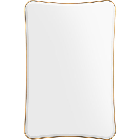 001 SR-771738 | Primary Silo | Epernay Mirror by John-Richard in gold and gold. Made from mdf, acacia solids, celtis veneer, modern mirror with bevel in a modern style.
