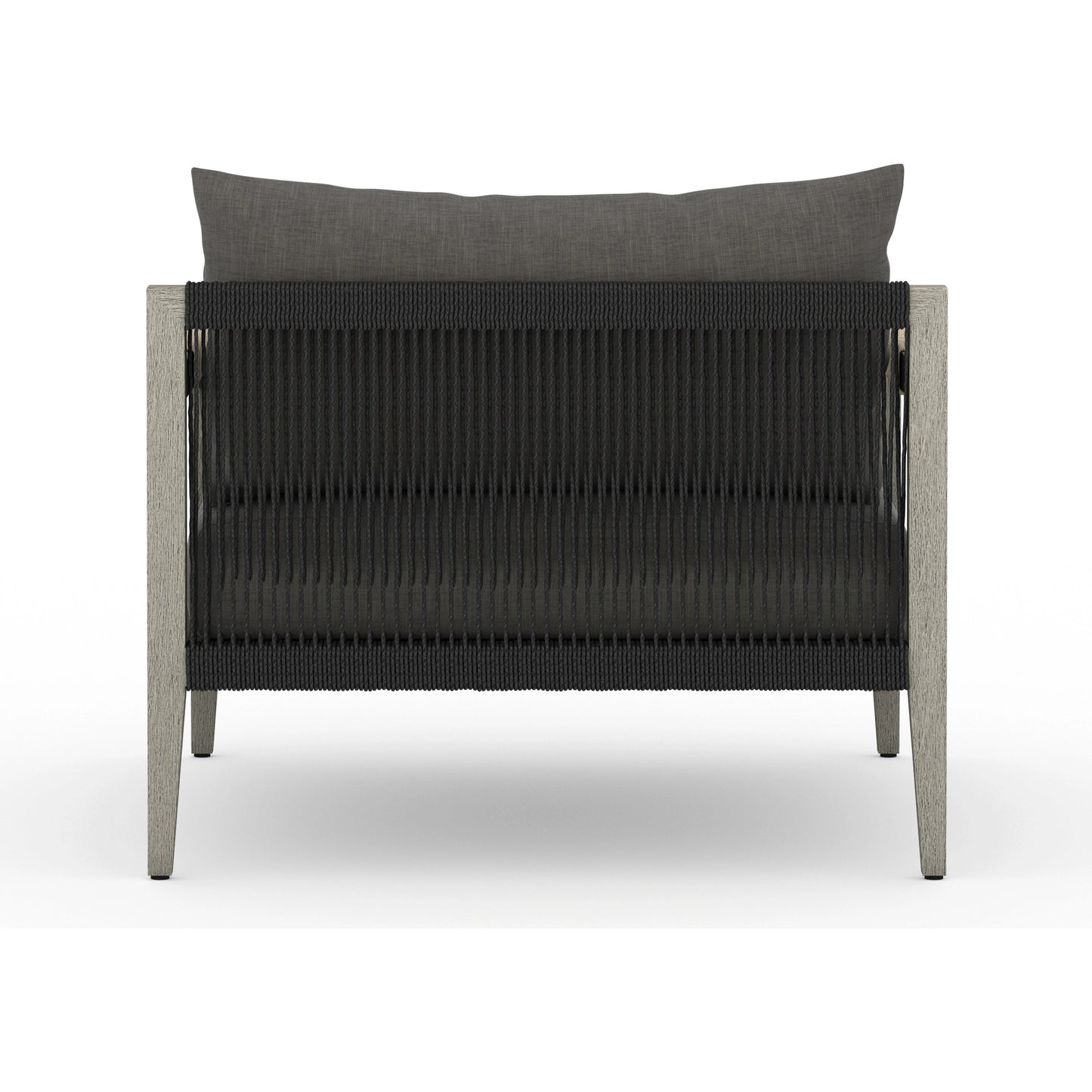 018 SR-712983 | Additional Silo | Sherwood Outdoor Chair, Weathered Grey by Four Hands. Made from 100% olefin, solid fsc®-certified teak, 100% polypropylene in a coastal style.