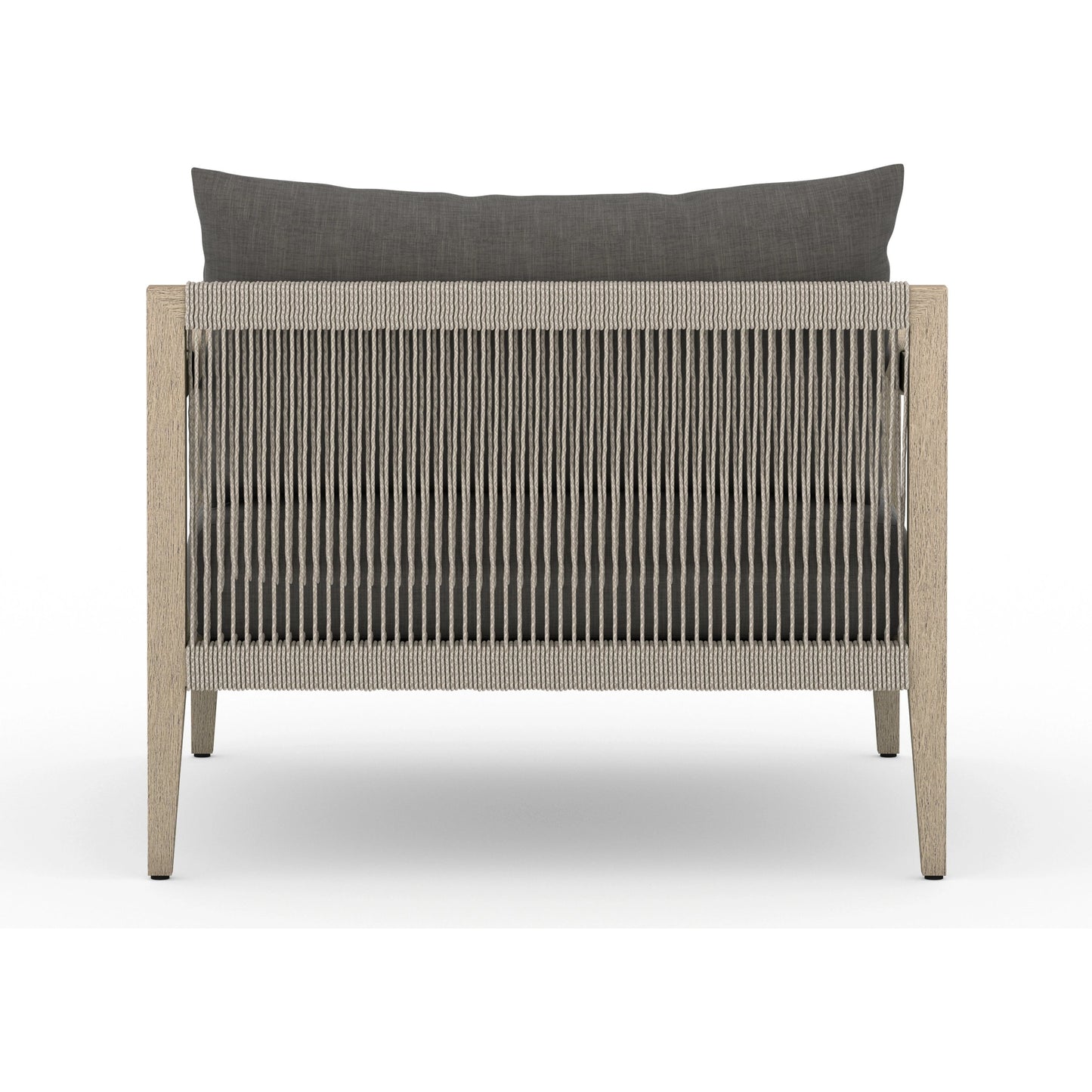018 SR-712988 | Additional Silo | Sherwood Outdoor Chair, Washed Brown by Four Hands. Made from 100% olefin, solid fsc®-certified teak, 100% polypropylene in a coastal style.
