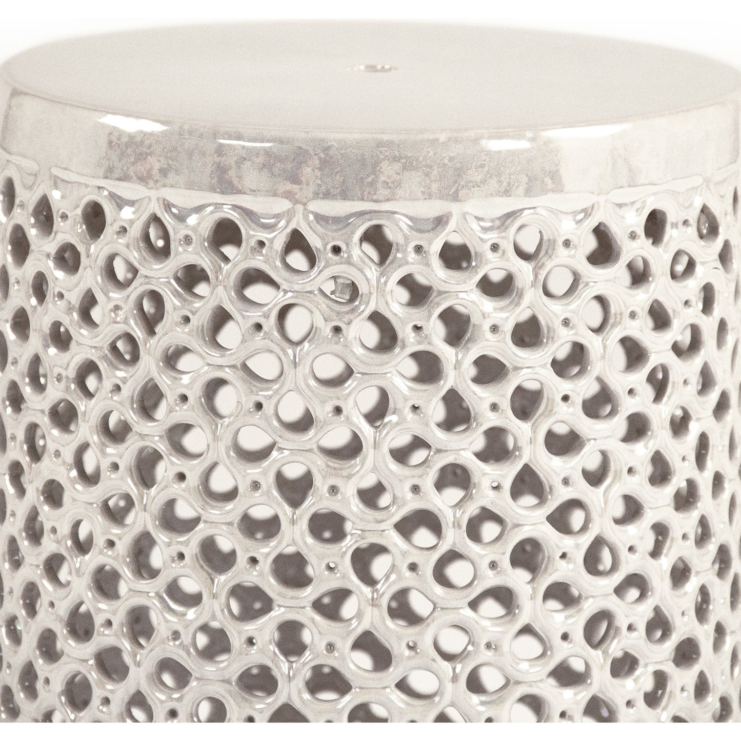 013 SR-900289 | Closeup | Lanie Garden Stool by Zentique in ceramic. Made from ceramic in a eclectic & global style.