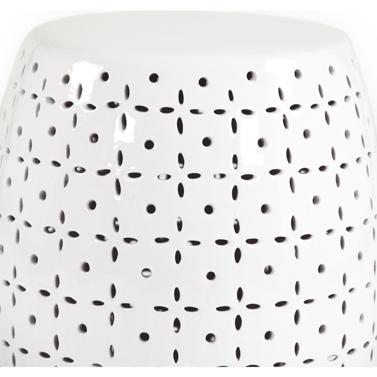 002 SR-900322 | Additional Silo | Lovell Garden Stool White by Zentique in white and ceramic. Made from ceramic in a eclectic & global style.