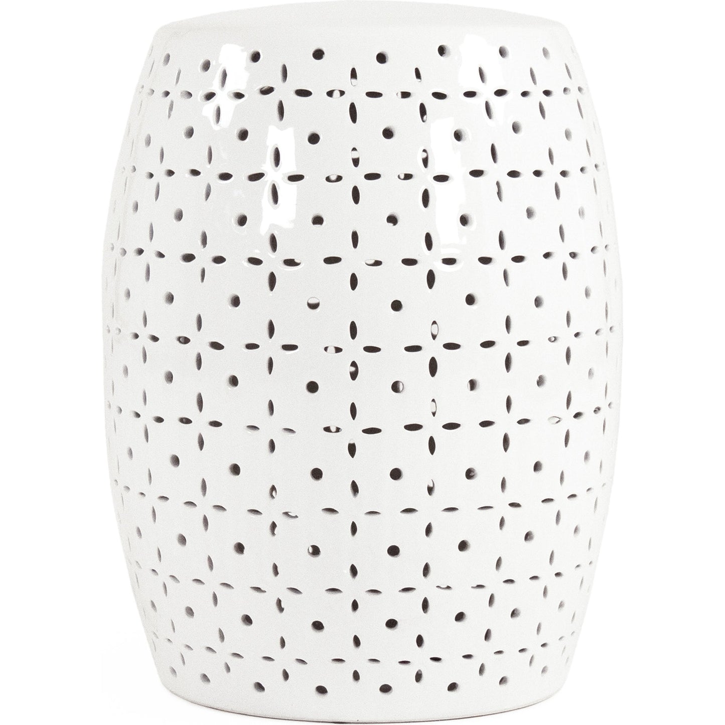 001 SR-900322 | Additional Silo | Lovell Garden Stool White by Zentique in white and ceramic. Made from ceramic in a eclectic & global style.