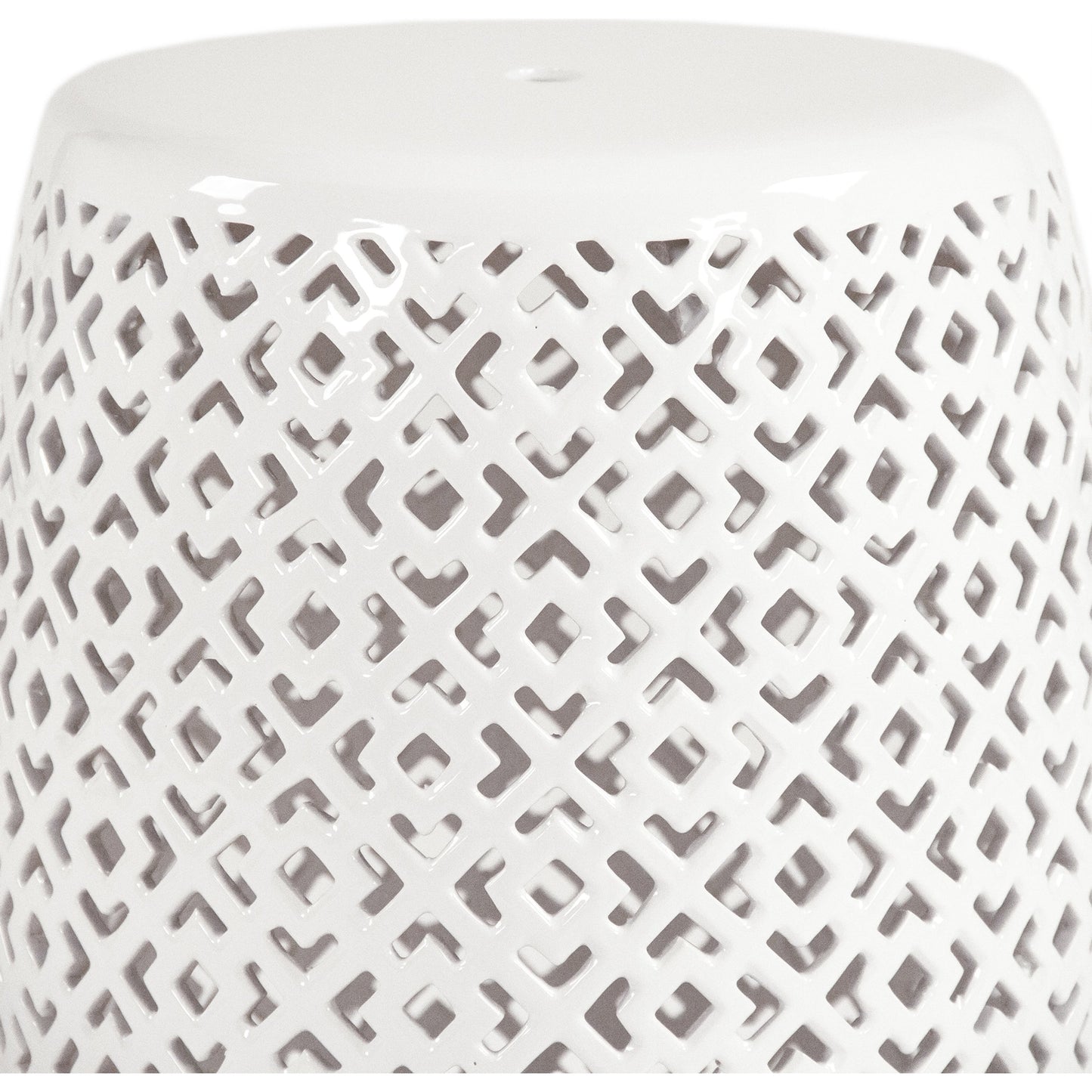 003 SR-900300 | Additional Silo | Lorin Garden Stool White by Zentique in white and ceramic. Made from ceramic in a eclectic & global style.