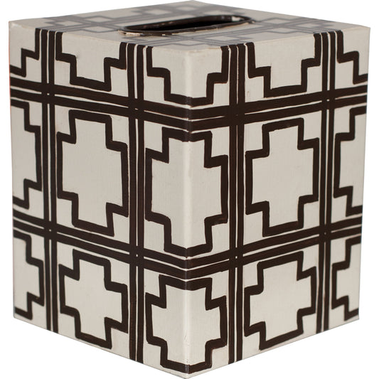 Kleenex Squares by Worlds Away. Made from metal in a eclectic & global style.