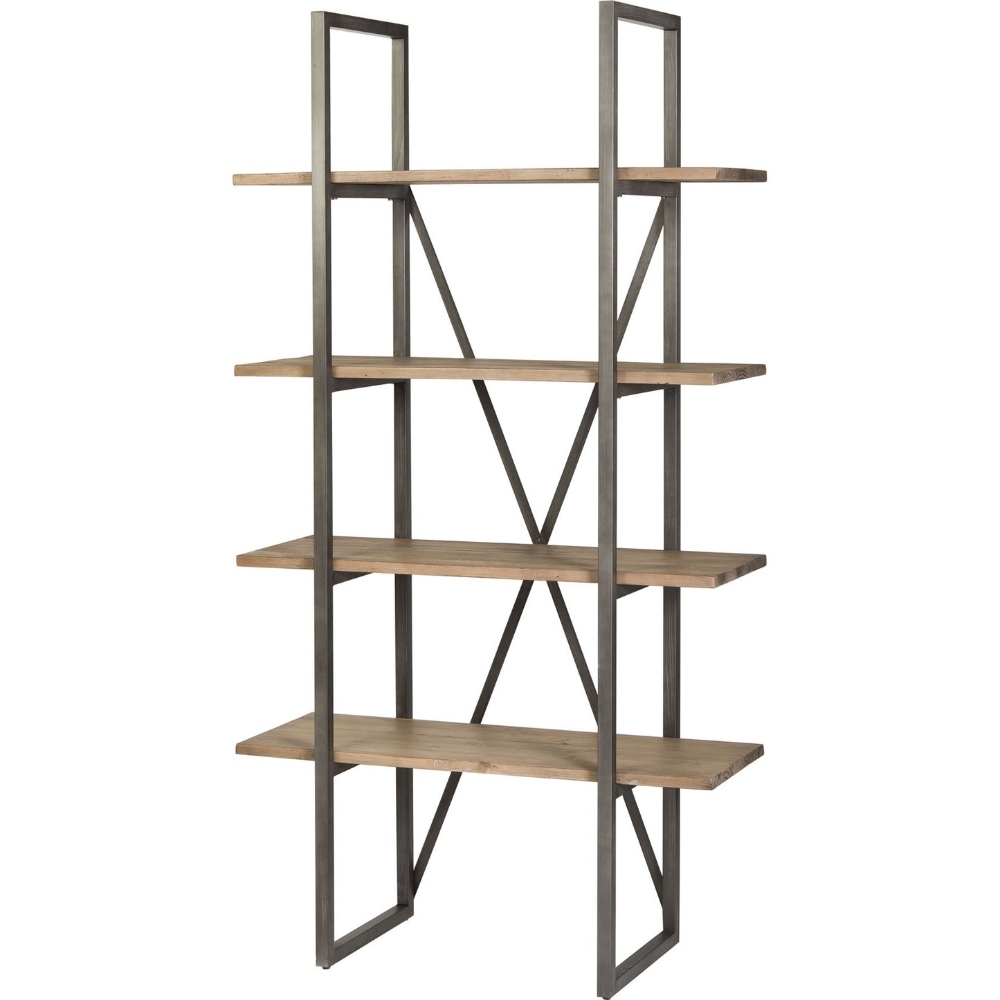 000 SR-818626 | Primary Silo | Kenya Cain Rack by LH Imports in salvaged gray. Made from reclaimed pine in a modern style.