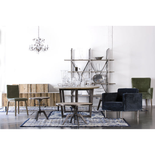 Kenya Large Cain Rack by LH Imports in salvaged gray. Made from reclaimed pine in a modern style.