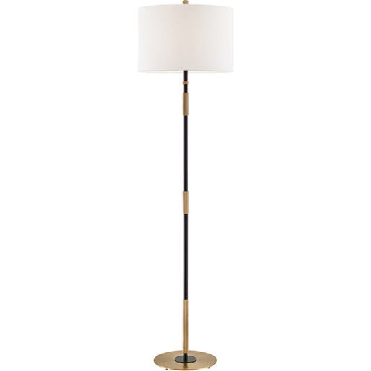 001 SR-762689 | Primary Silo | Bowery Floor Lamp by Hudson Valley. Made from brass in a modern style.