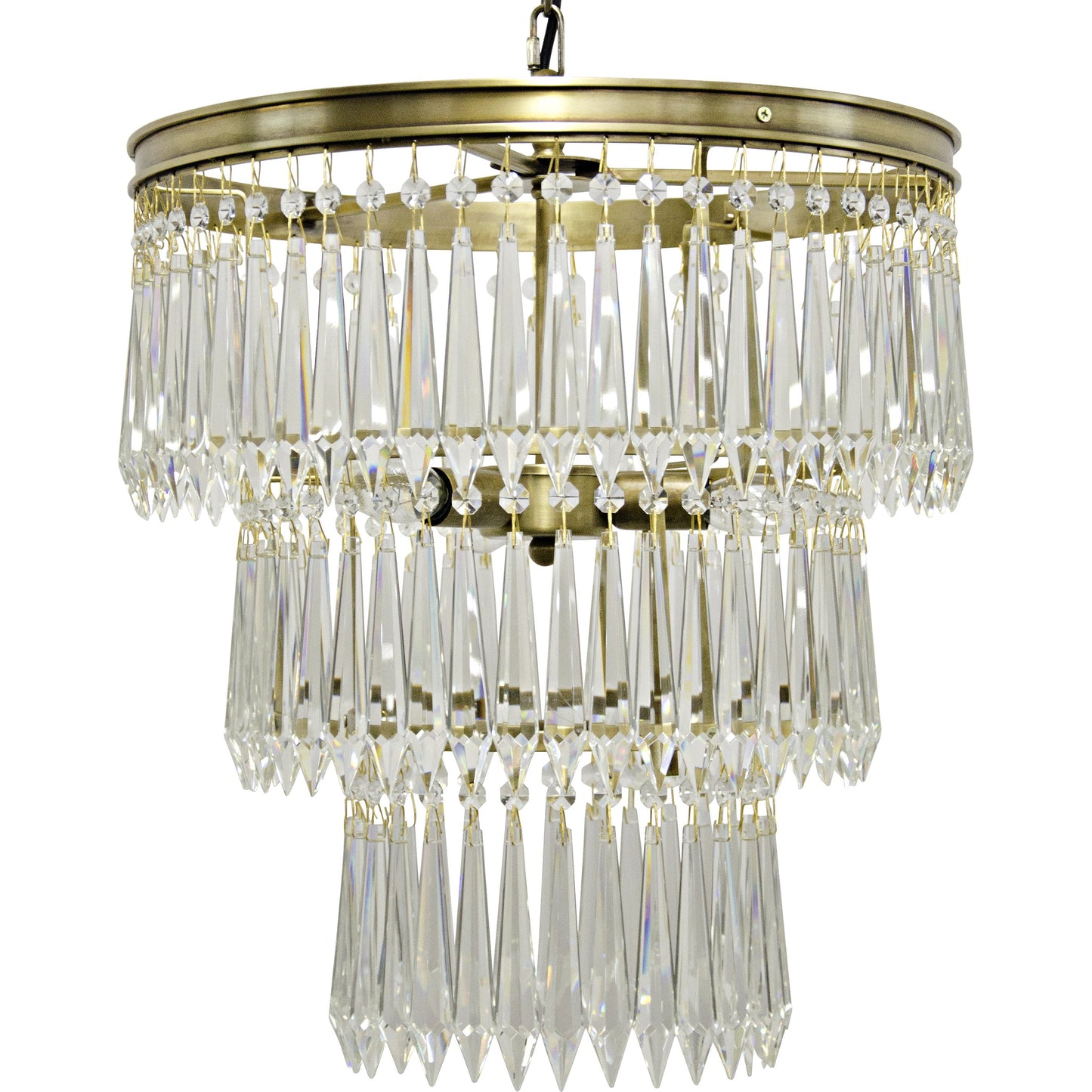 001 S-335606 | Additional Silo | Venice Chandelier by Noir in antique brass. Made from metal, glass in a traditional style.