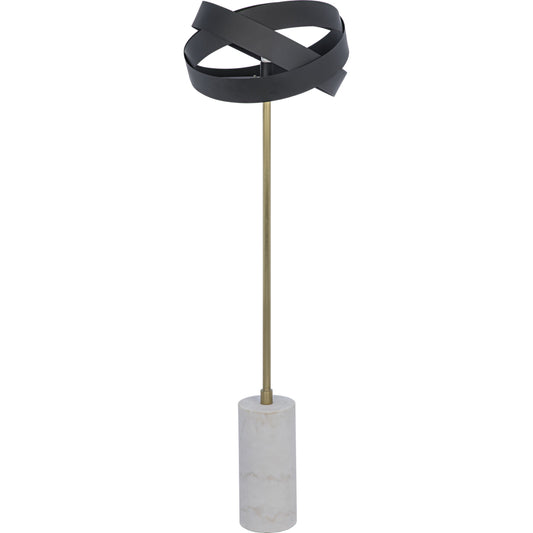 001 S-344233 | Primary Silo | Orion Floor Lamp by Noir in matte black. Made from metal, stone in a transitional style.
