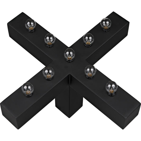 Nolen Table Lamp by Noir in black metal. Made from metal in a modern style.