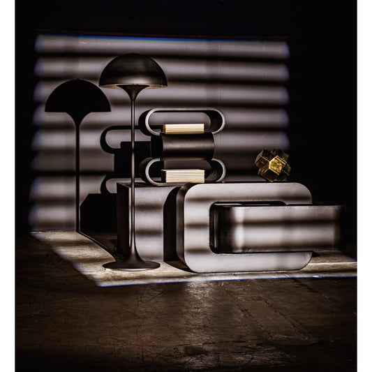 Cataracta Floor Lamp by Noir in black metal. Made from metal in a modern style.