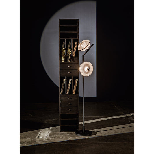 Gibson Floor Lamp by Noir in black metal. Made from metal in a modern style.