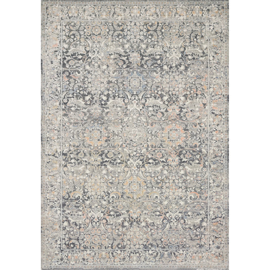 Lucia LUC-04 Rug by Loloi in gray, mist. Made from polypropylene, polyester in a traditional style.