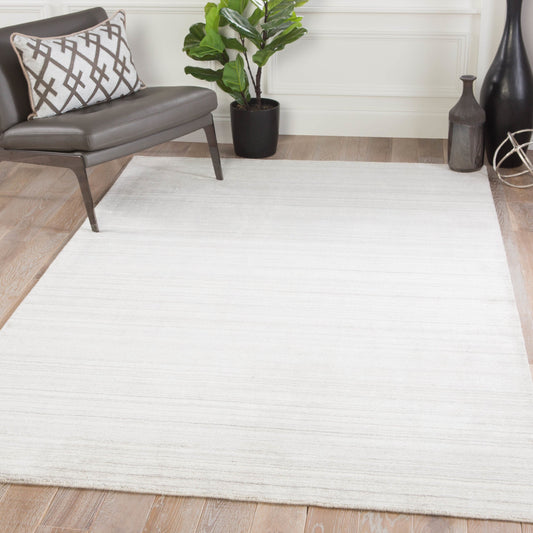 Lefka LEF05 Rug by Jaipur Living in ivory, light gray. Made from 50% wool, 50% viscose in a unique style.