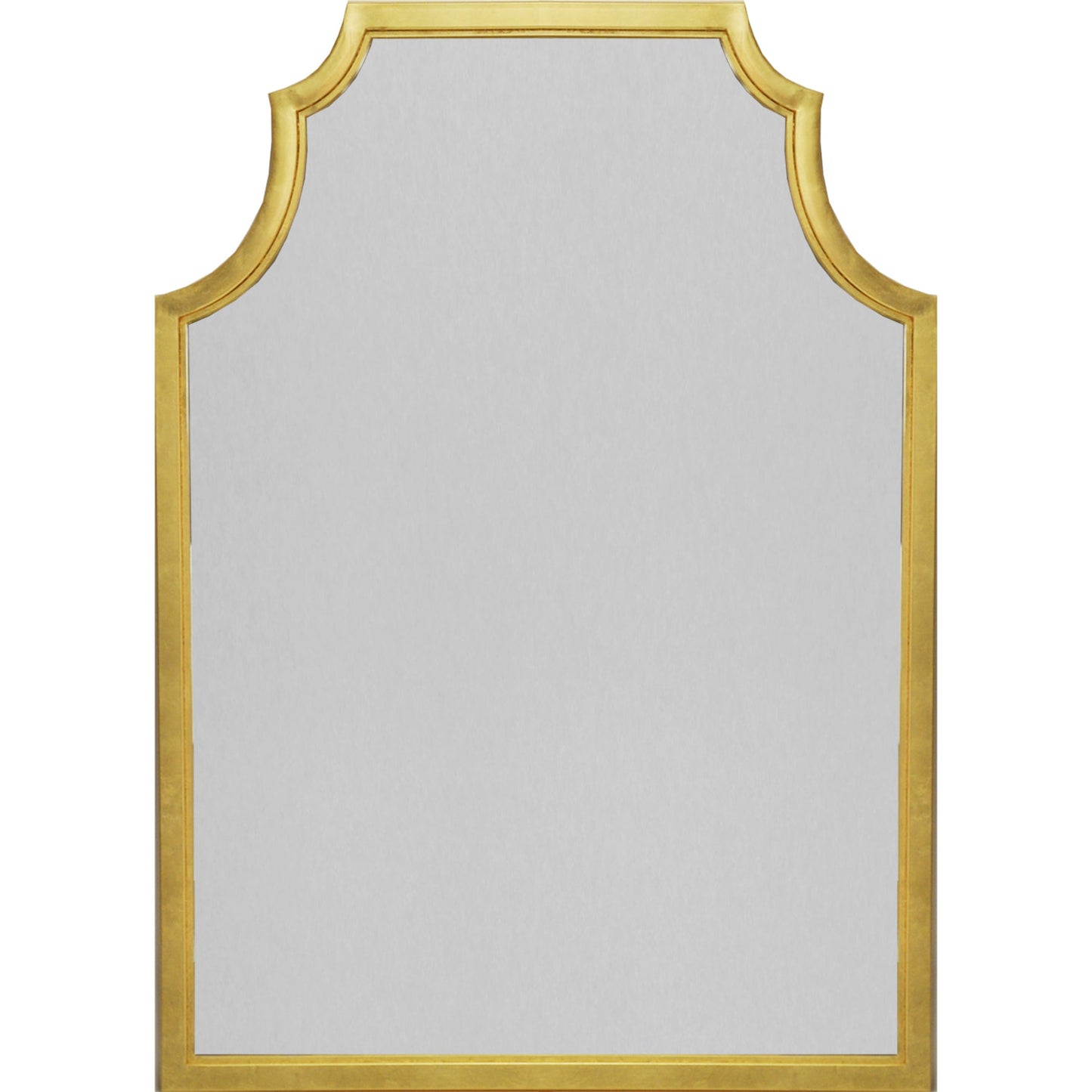 001 SR-841929 | Primary Silo | Lenwood Mirror by Worlds Away in gold leaf. Made from metal, glass in a traditional style.