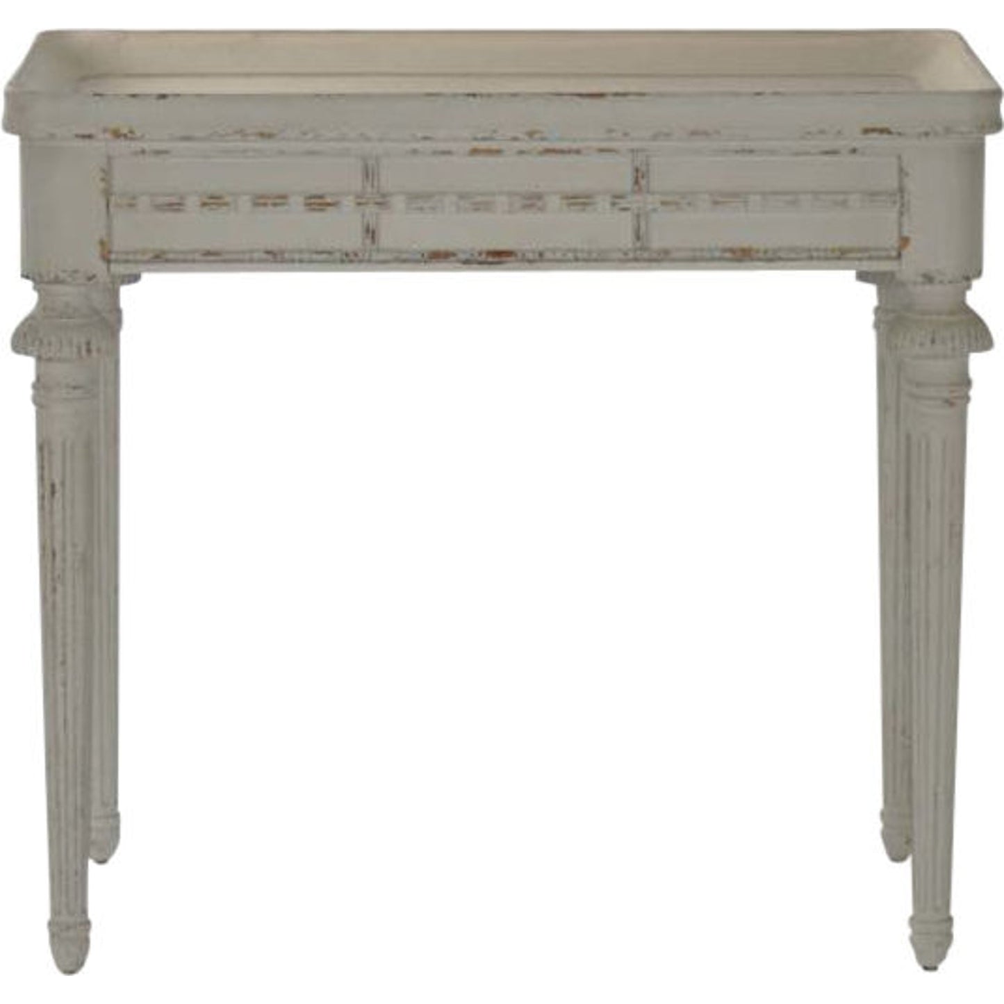 002 S-337699 | Additional Silo | Macon Side Table by Zentique in distressed gray and birch, poplar. Made from birch, poplar in a traditional style.