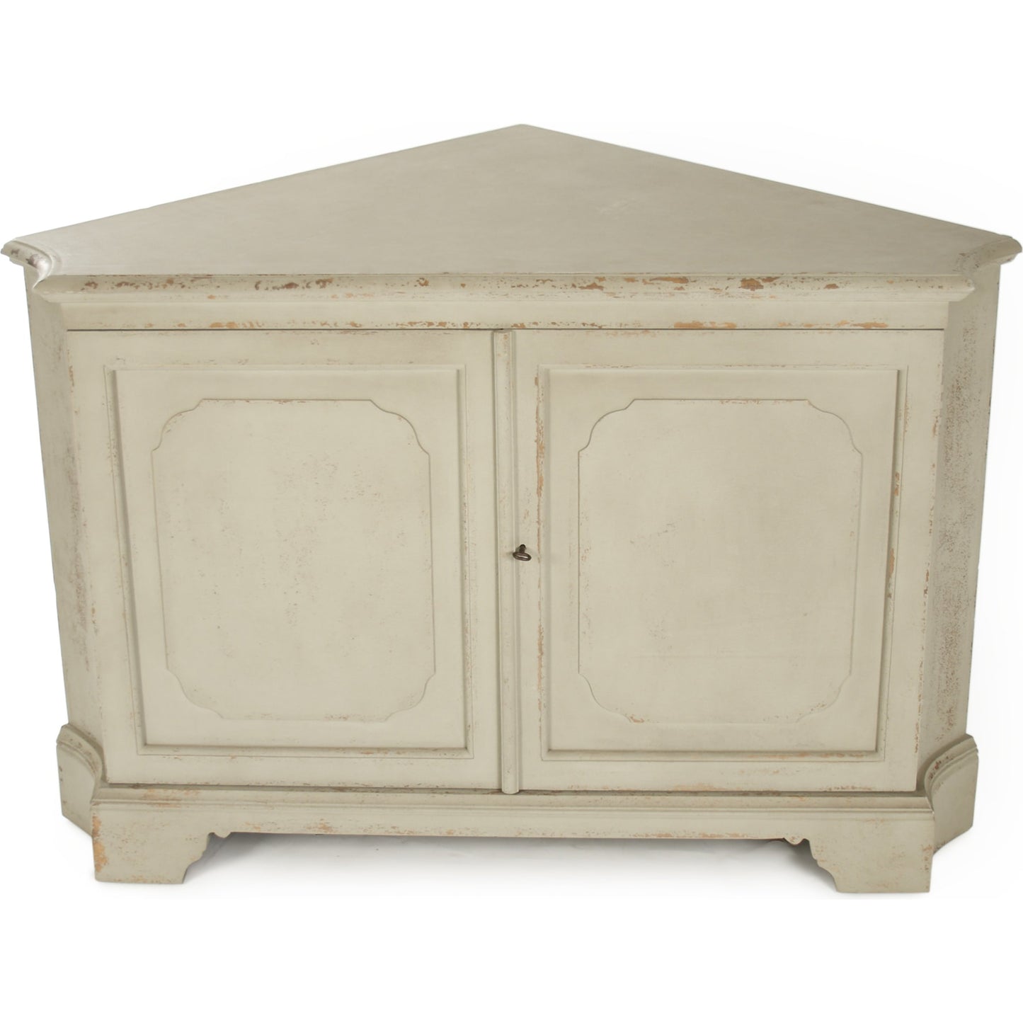 002 S-337035 | Additional Silo | Dennis Cabinet by Zentique in distressed cream and pine, poplar. Made from pine, poplar in a traditional style.