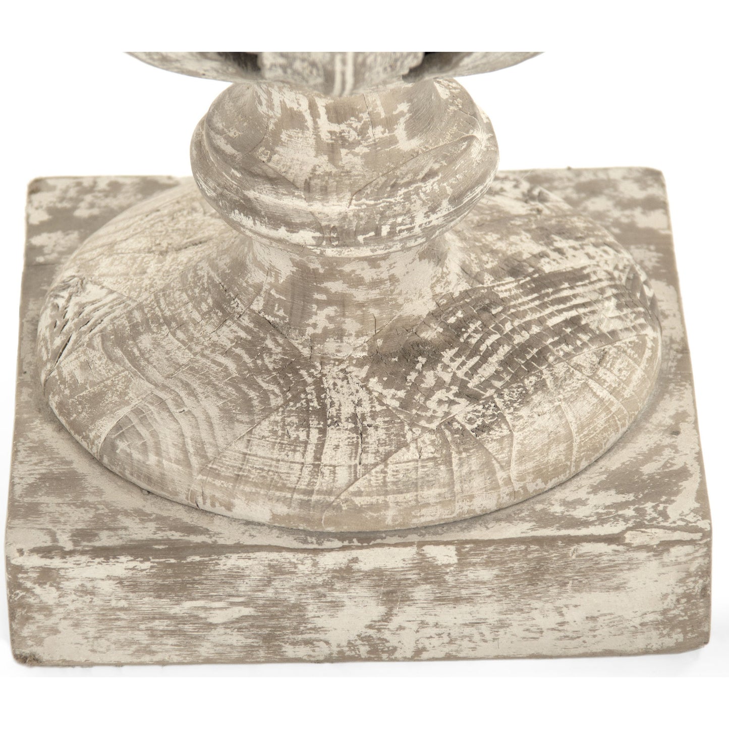 005 S-337533 | Closeup | Lea Urn by Zentique in poplar. Made from poplar in a traditional style.