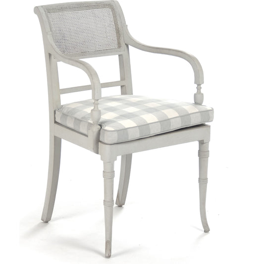 Gosia Arm Chair by Zentique in linen and beech, birch. Made from beech, birch in a cottage & farmhouse style.