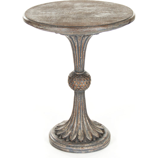 Fabiola End Table by Zentique in elm, birch, plywood. Made from elm, birch, plywood in a traditional style.