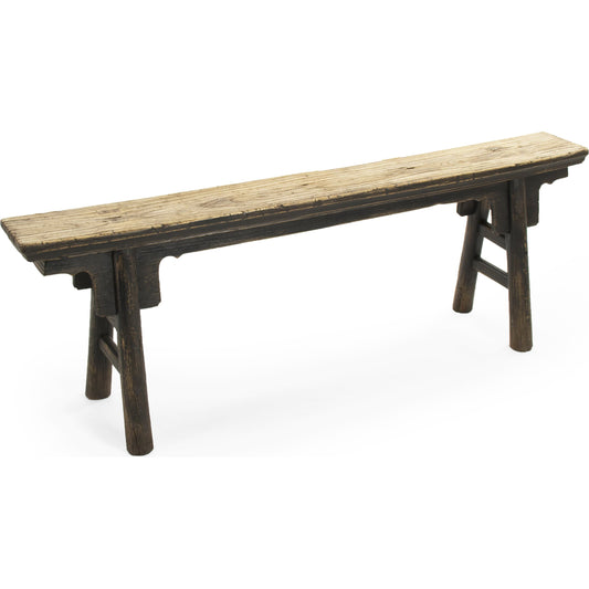 Story Bench by Zentique in wood. Made from elm in a modern style.