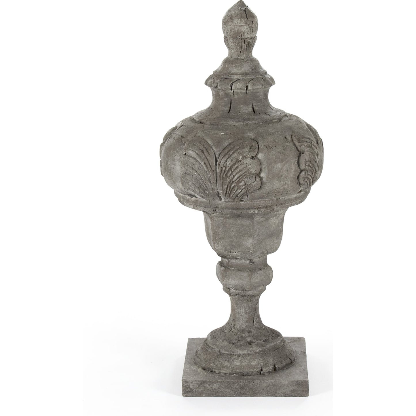 001 S-338461 | Additional Silo | Victory Urn by Zentique in distressed gray and fiberglass. Made from fiberglass in a cottage & farmhouse style.