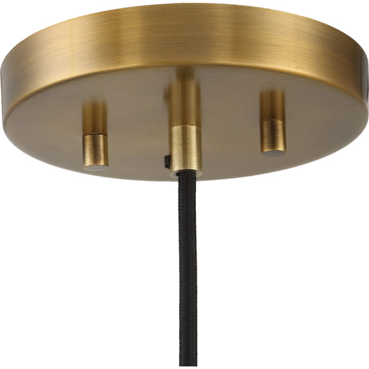 Geodesic 1 Light Mini Pendant by Uttermost in brass. Made from steel, glass in a modern style.