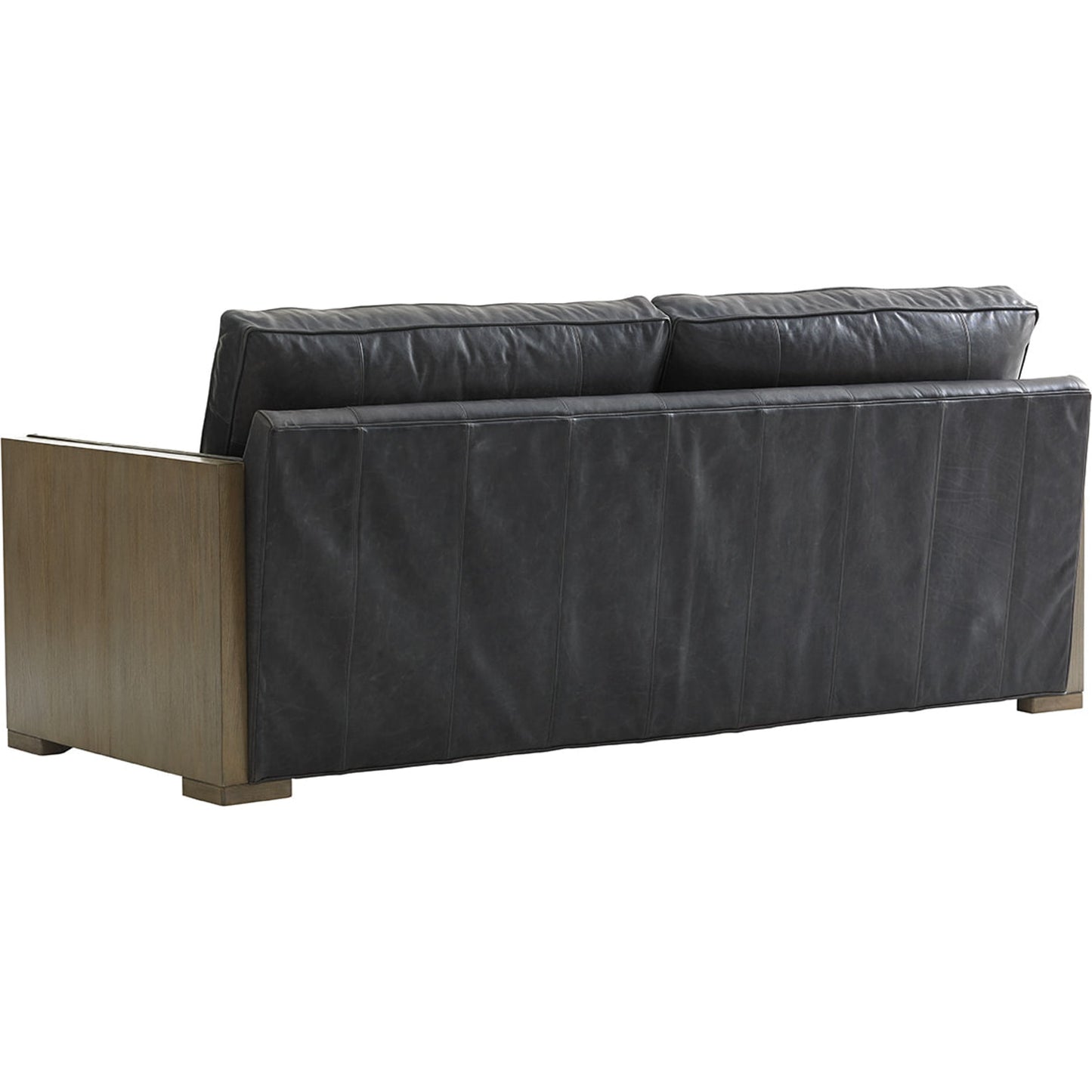 002 SR-835306 | Additional Silo | Delshire Leather Sofa by Lexington in black. Made from unique in a modern style.