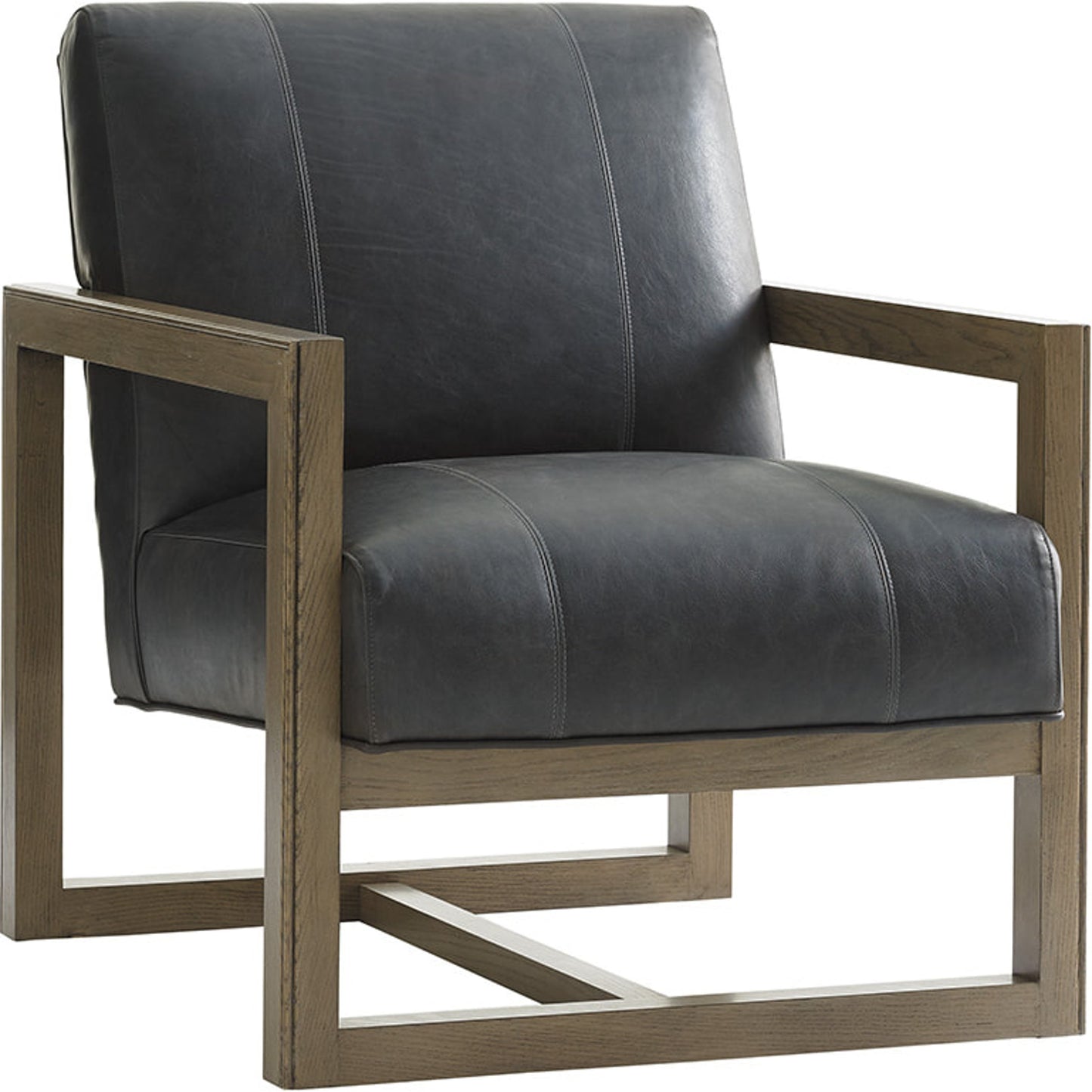 001 SR-835416 | Additional Silo | Harrison Leather Chair by Lexington in black. Made from unique in a modern style.