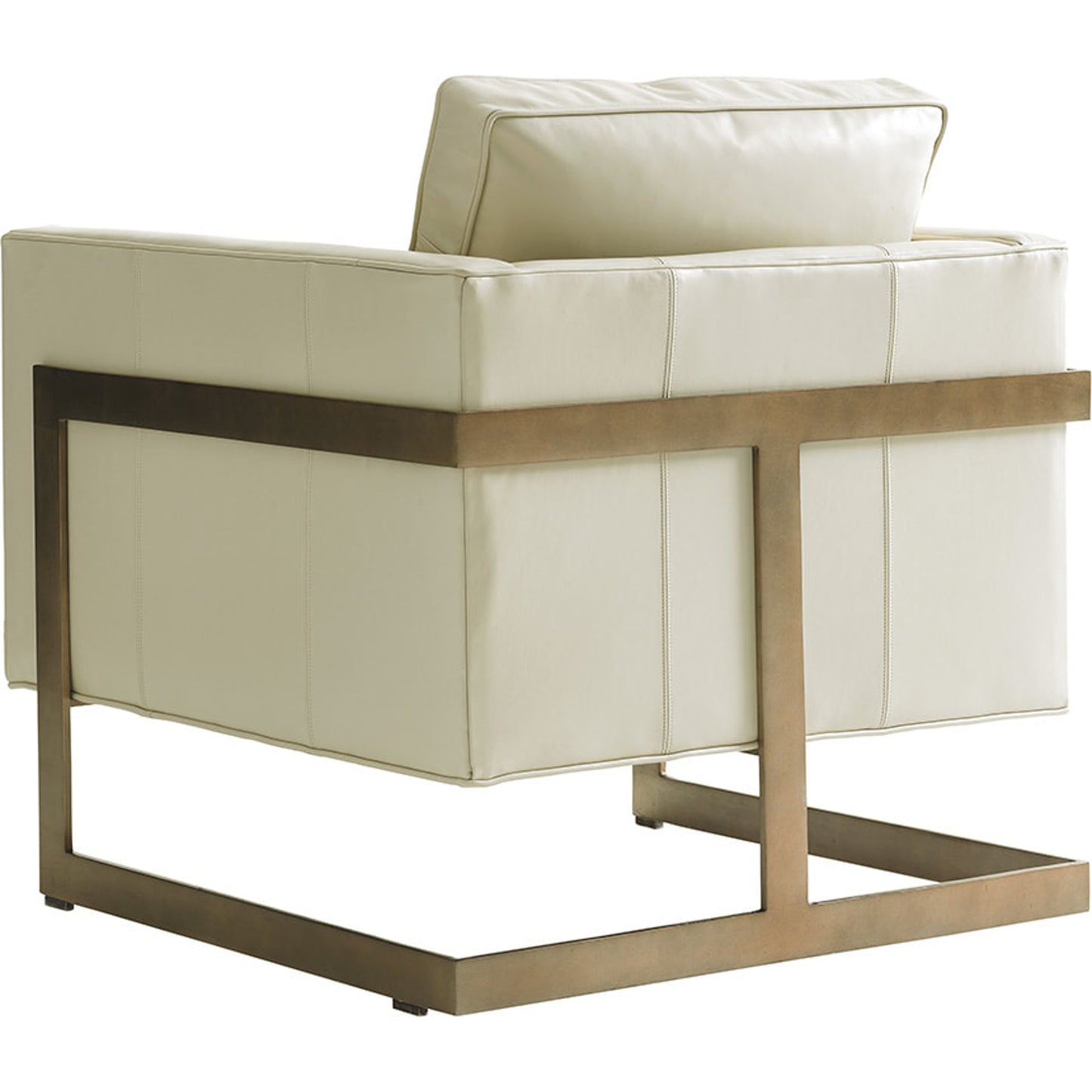 002 SR-835816 | Additional Silo | Winthrop Leather Chair by Lexington in cream and leather. Made from unique in a modern style.