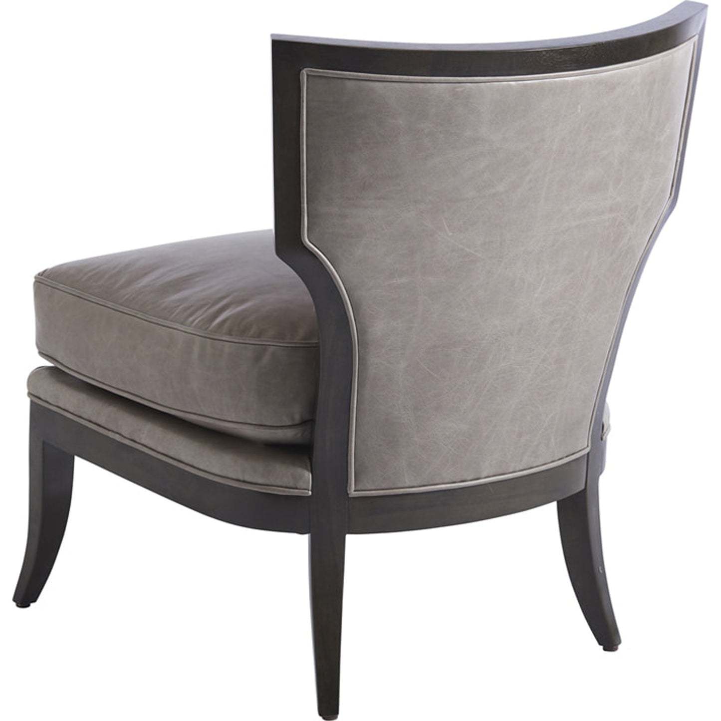 002 SR-834905 | Additional Silo | Halston Leather Chair by Lexington in gray. Made from unique in a transitional style.