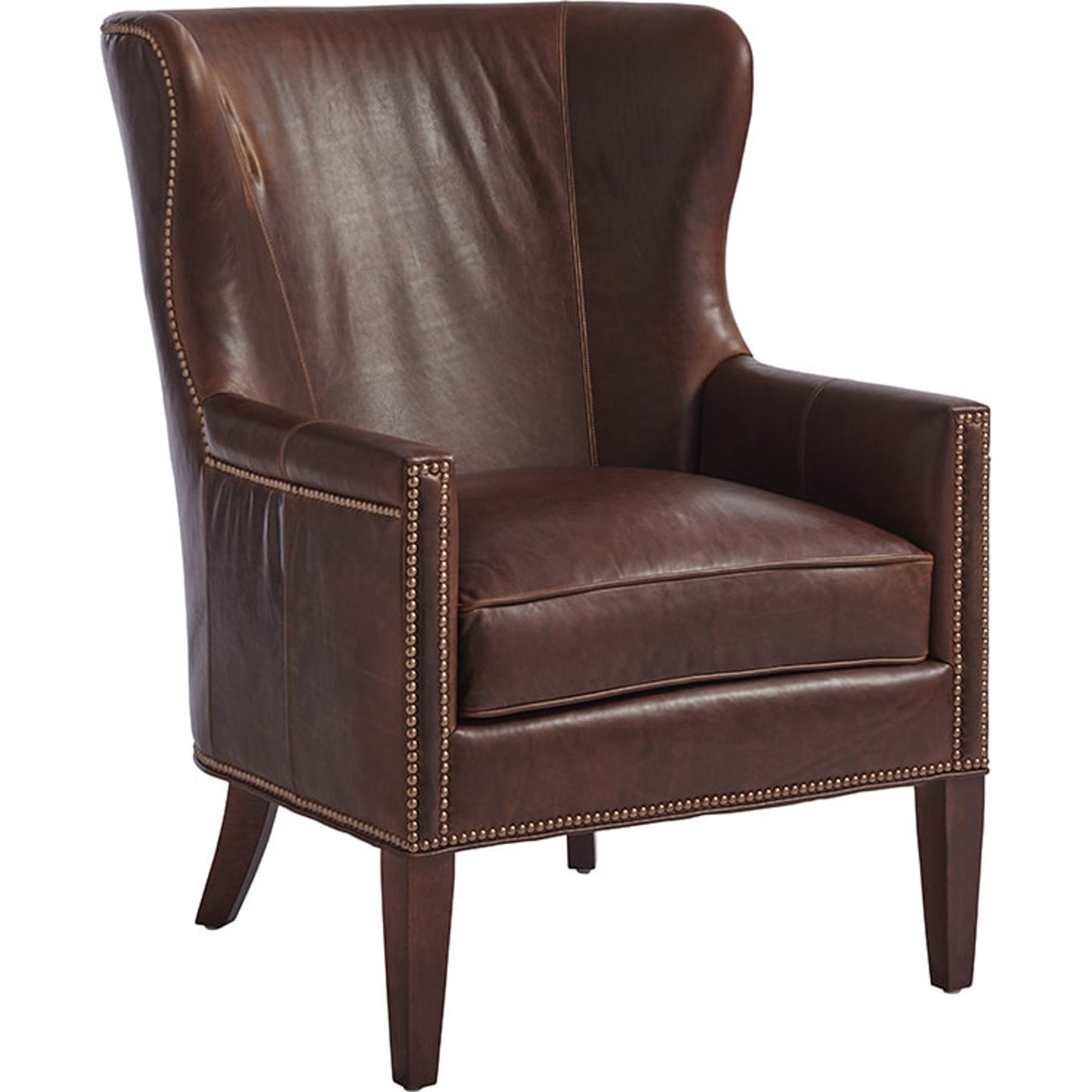 001 SR-834765 | Additional Silo | Avery Leather Wing Chair by Lexington. Made from unique in a rustic style.
