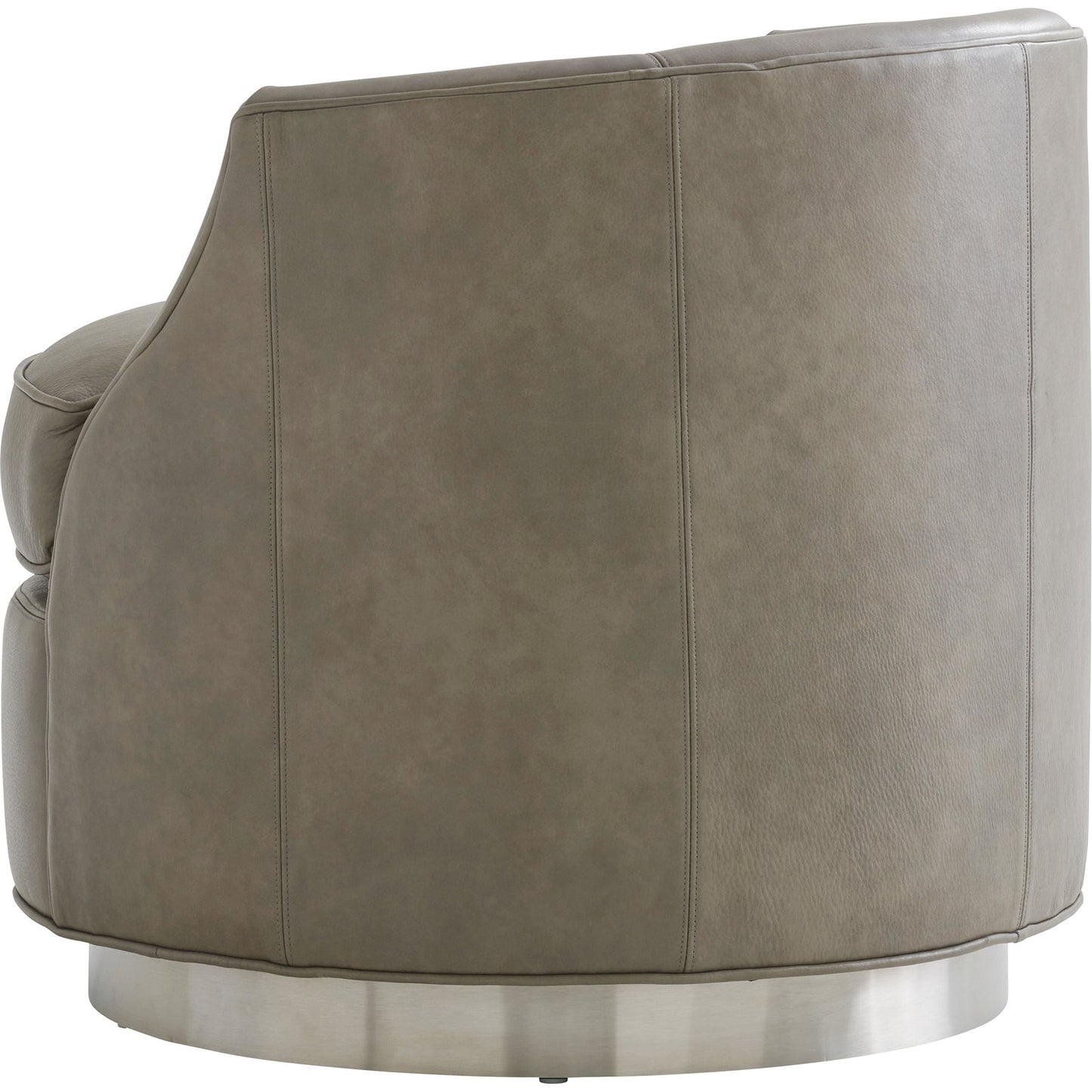 002 SR-835597 | Additional Silo | Piper Leather Swivel Chair by Lexington in gray and leather. Made from unique in a modern style.