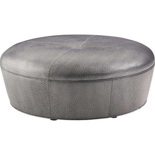 001 SR-835262 | Primary Silo | Claudia Leather Ottoman by Lexington in carbon gray. Made from unique in a transitional style.