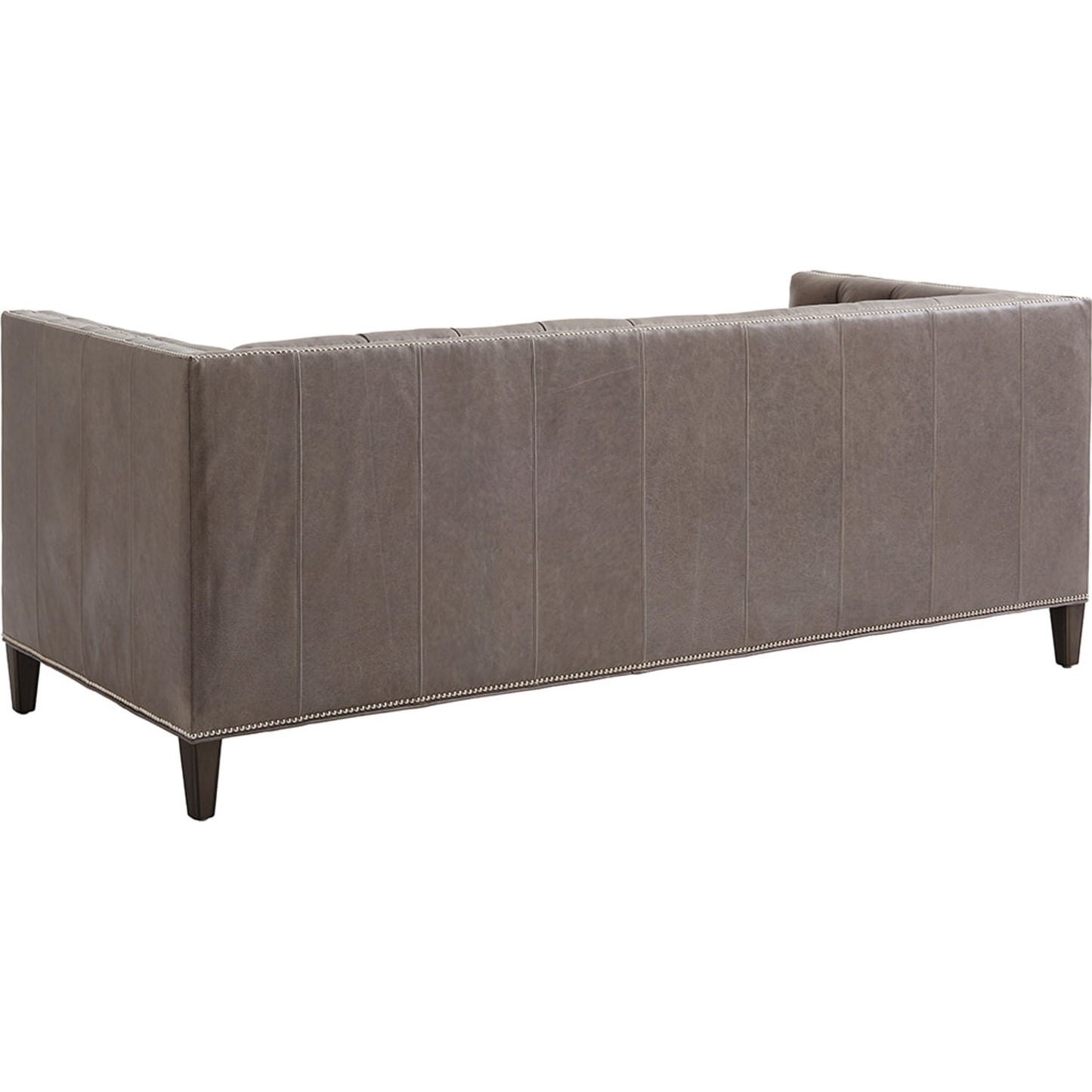 002 SR-835211 | Additional Silo | Camille Leather Sofa by Lexington in gray. Made from unique in a transitional style.