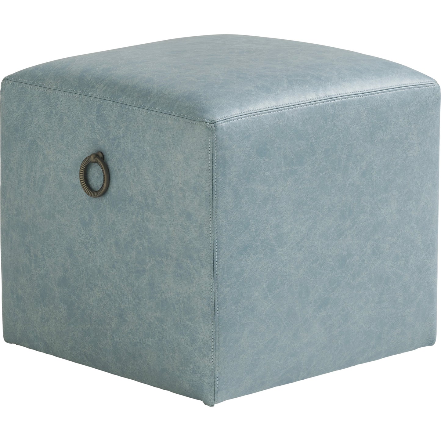 001 SR-836171 | Additional Silo | Jupiter Leather Ottoman by Tommy Bahama Home in ocean. Made from unique in a transitional style.