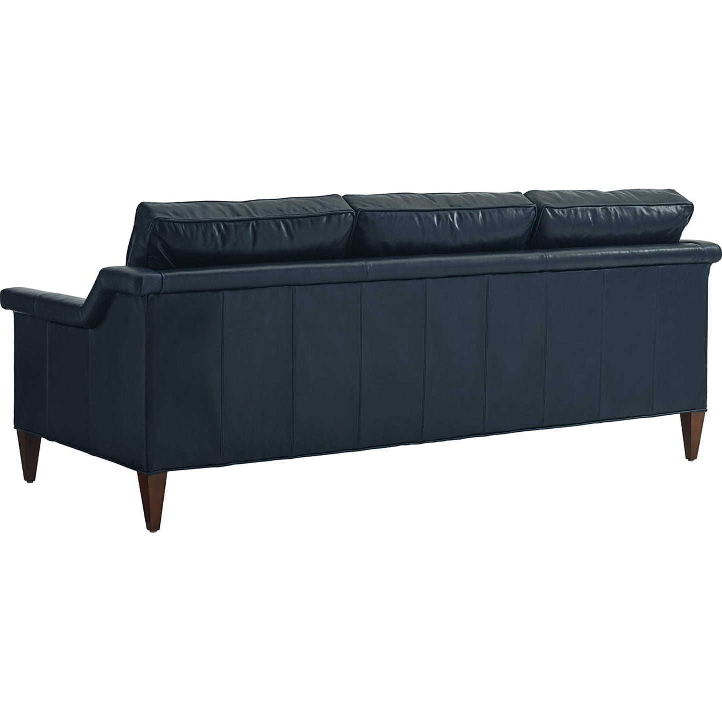 002 SR-835809 | Additional Silo | Whitehall Leather Sofa by Lexington in deep blue and white. Made from unique in a transitional style.