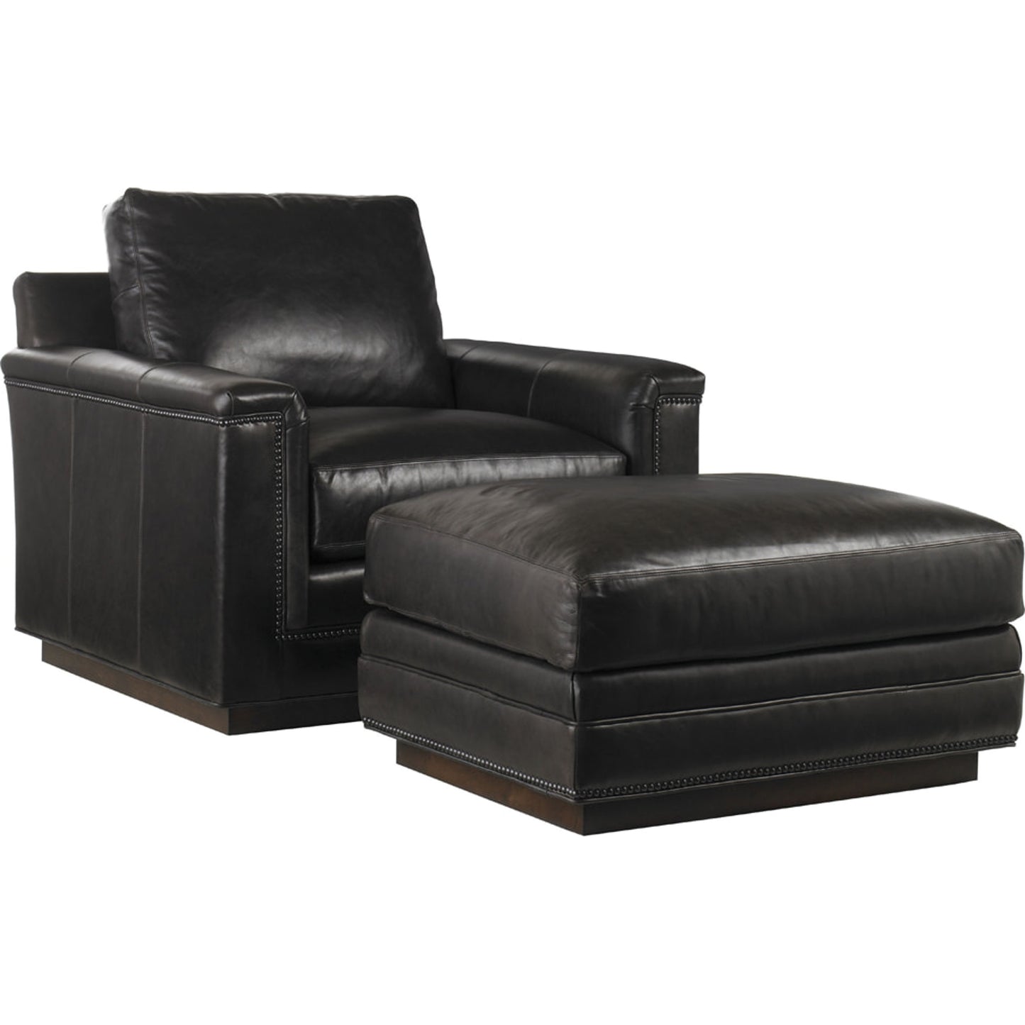 002 SR-835123 | Additional Silo | Balance Leather Ottoman by Lexington. Made from unique in a modern style.