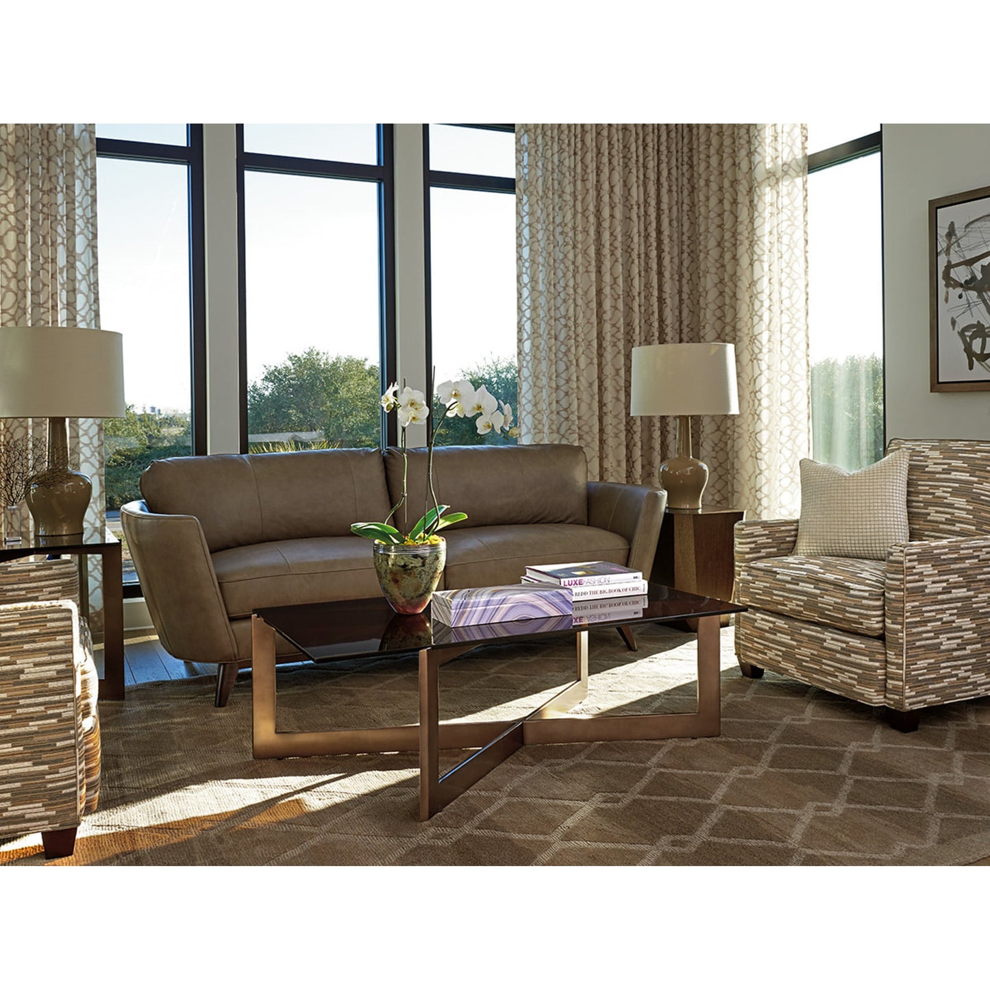 007 SR-835082 | Lifestyle | Aperture Cocktail Table by Lexington. Made from unique in a modern style.