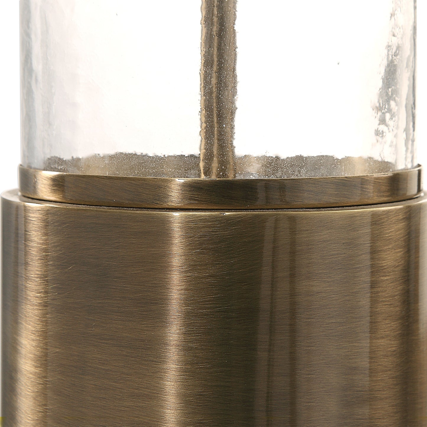 004 S-329077 | Additional Silo | Vaiga Glass Column Lamp by Uttermost. Made from steel, glass, fabric in a modern style.